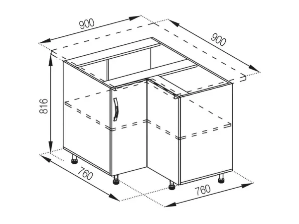 Н 90x90 Оля МирМебели