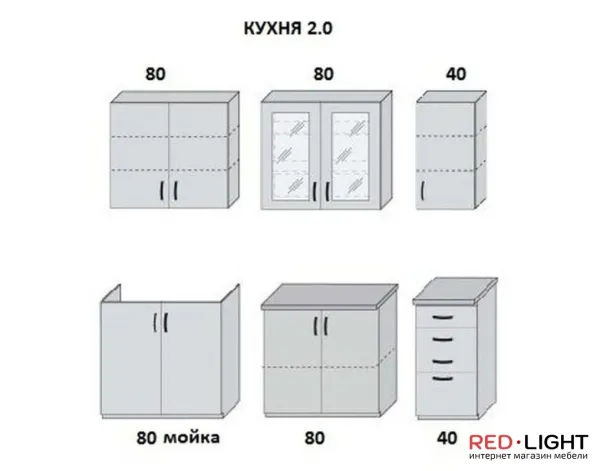 Гранд кухня 2 м Мебель Сервис