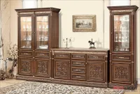 Тоскана Нова витрина 3-х дверная вариант 1 — Фото 2