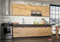 Модульная кухня Грета (грената/антрацит рокси) Мебель Сервис — Фото 2