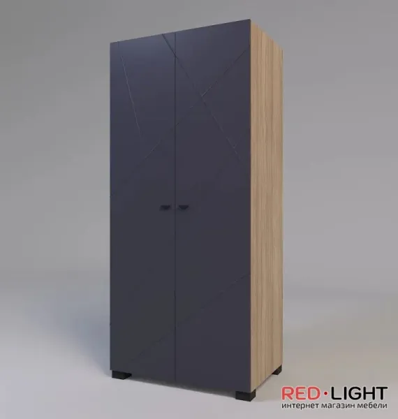 Шкаф 02 Х-Скаут (графит/дуб славония)
