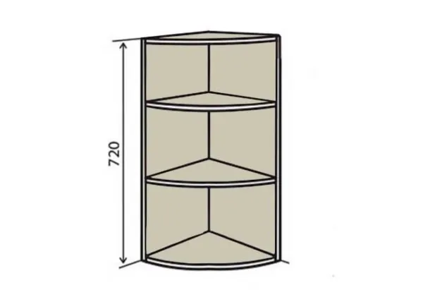 Interno верх полки модуль 15 R