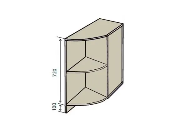 Кредо низ полки модуль 17 R