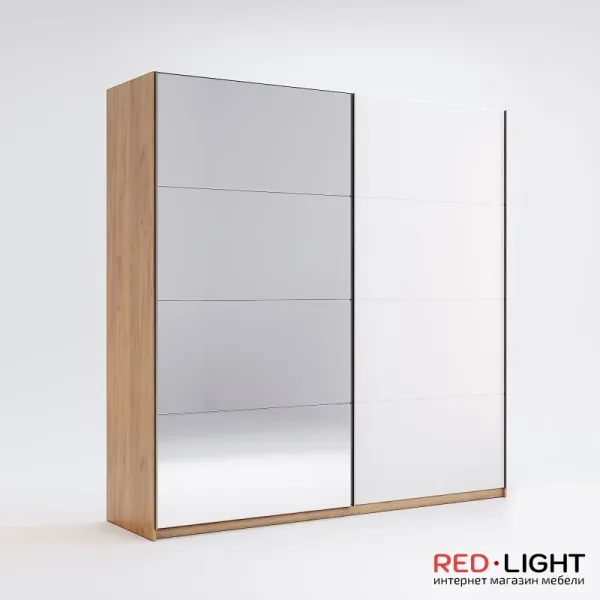 Шкаф Купе Асти MiroMark 1,5м (Двери Глянец Белый, Зеркало)