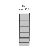 Пенал 1Д2Ш Тони Мир Мебели — Фото 2