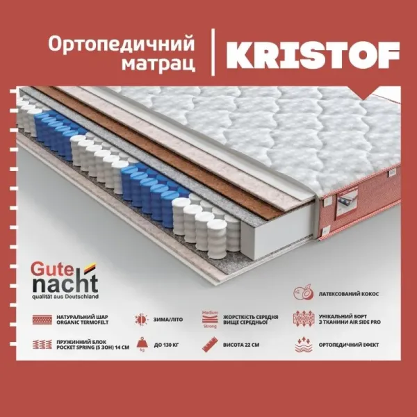 Матрас Kristof 1600x2000