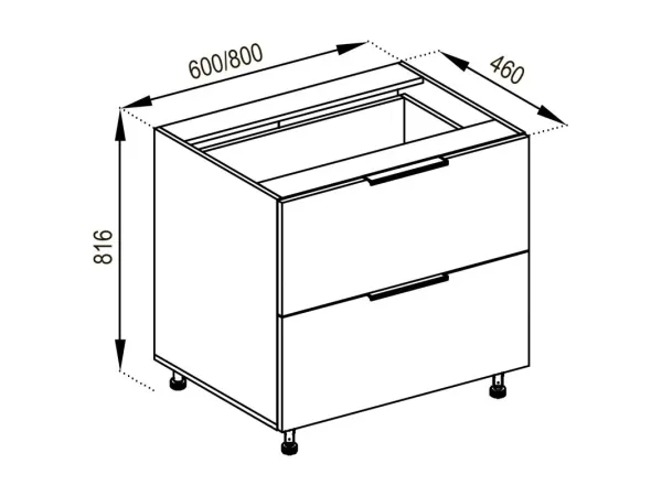 Н 80 Ш Lux Милана Мир Мебели
