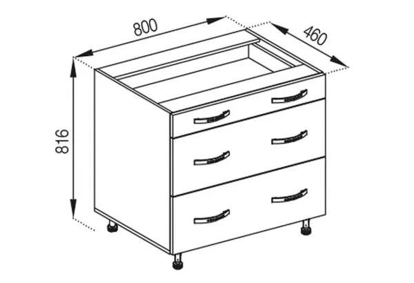 Н 80 3Ш (1+2) LUX Оля МирМебели