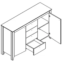 Комод KOM2D4S Карина Gerbor — Фото 2