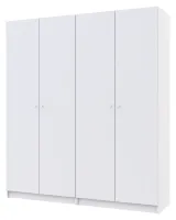 Шкаф для одежды 180х48х204 Белый Promo 2+2 ДСП Doros — Фото 5