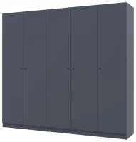 Шкаф для одежды 225х48х204 Графит Promo 2+3 ДСП Doros — Фото 6