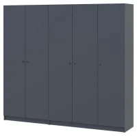 Шкаф для одежды 225х48х204 Графит Promo 2+3 ДСП Doros — Фото 7