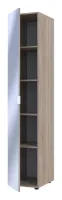 Шкаф для одежды 39x50x204 с зеркалом Дуб сонома Гелар Doros — Фото 6