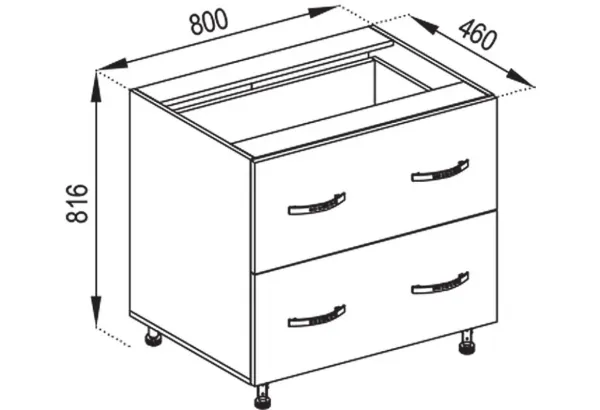 Н 80 Ш LUX Оля МирМебели