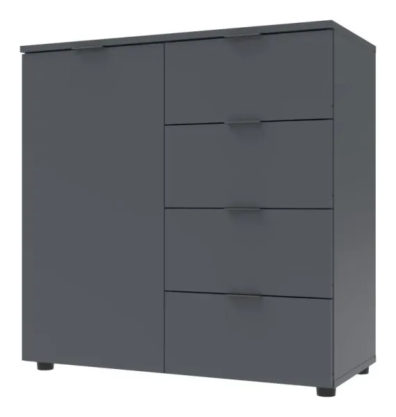 Комод 80х38х81 1 фасад 4 шухляды Графит Рон 1 Doros