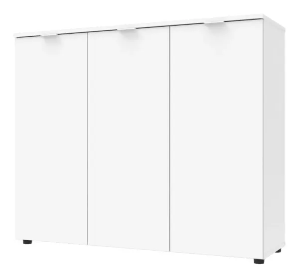 Комод 120х38х100 3 фасада Белый Рон 6 Doros
