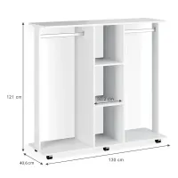 Гардеробная стойка Д3 130x40.6x121 Белый Doros — Фото 5