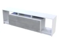 Стенка в гостиную 160x38x38 Белый/Бетон U1 Doros — Фото 2