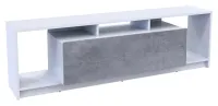 Стенка в гостиную 160x38x38 Белый/Бетон U1 Doros — Фото 7