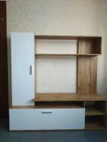 Стенка в гостиную 151х40х147 Тахо/Белый Кона Doros — Фото 5