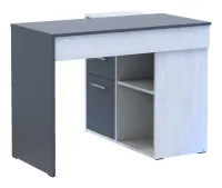 Офисный стол Т8 100х83х75 Белое дерево/Графит Doros — Фото 3