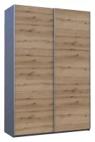 Шкаф-купе 160х60х240 G-Caiser Графит/Дуб Эвок 2 ДСП/3 части Doros — Фото 4