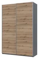 Шкаф-купе 160х60х240 G-Caiser Графит/Дуб Эвок 2 ДСП/3 части Doros — Фото 6