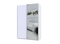 Шкаф-купе 160х60х240 G-Caiser Белый/Белый 1 ДСП/1 зеркало/3 части Doros — Фото 5