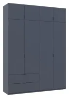 Распашной шкаф 180x50x240 Графит Лукас Doros — Фото 6