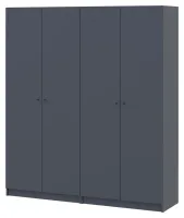 Шкаф для одежды 180х48х204 Графит Promo 2+2 ДСП Doros — Фото 6