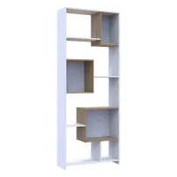 Этажерка высокая B1S 81х30х210 Белый/Дуб Эвок Doros — Фото 3