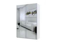 Шкаф-купе 160х60х240 G-Caiser Белый/Белый 2 зеркала/3 части Doros — Фото 4