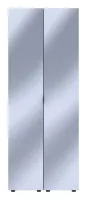 Шкаф для одежды 78x49.5x203.4 2 Зеркала Графит Гелар Doros — Фото 1