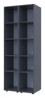 Шкаф для одежды 78x49.5x203.4 2 Зеркала Графит Гелар Doros — Фото 2