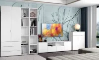 Комод 80х38х100 2 фасада 1 шухляда Белый Рон 2 Doros — Фото 1