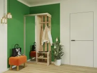 Прихожая City One Door 110x45x210 1 зеркало Дуб сонома Doros — Фото 1