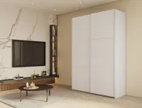 Шкаф-купе 160х60х240 G-Caiser Белый/Белый 2 ДСП/3 части Doros — Фото 1