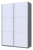 Шкаф-купе 160х60х240 G-Caiser Графит/Белый 2 ДСП/3 части Doros — Фото 2