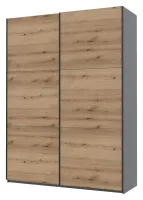 Шкаф-купе 180х60х240 G-Caiser Графит/Дуб Эвок 2 ДСП/3 части Doros — Фото 3