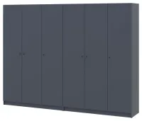 Шкаф для одежды 270х48х204 Графит Promo 3+3 ДСП Doros — Фото 3