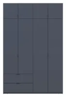 Распашной шкаф 160x50x240 Графит Лукас Doros — Фото 3