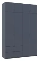 Распашной шкаф 160x50x240 Графит Лукас Doros — Фото 5