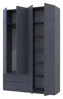Распашной шкаф 160x50x240 Графит Лукас Doros — Фото 6