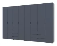 Шкаф для одежды 310x49.5x203.4 4+4 ДСП Графит Гелар Doros — Фото 1