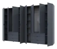 Шкаф для одежды 310x49.5x203.4 4+4 ДСП Графит Гелар Doros — Фото 2