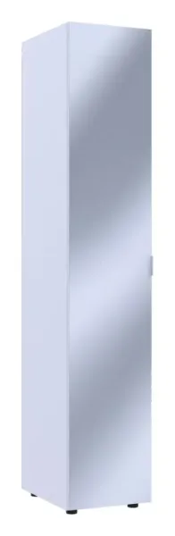 Шкаф для одежды 39x50x204 с зеркалом Белый Гелар Doros