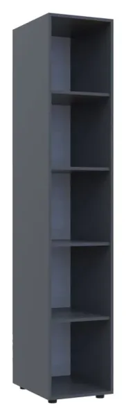 Этажерка к шкафам 38.2x49.5x203.4 Графит Гелар Doros