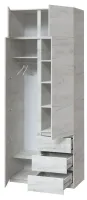 Шкаф с антресолью 1000x520x2400 Брайт МастерФорм — Фото 9