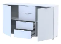 Комод 140х38х81 2 фасада 4 шухляды Белый Рон 5 Doros — Фото 2