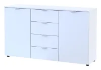 Комод 140х38х81 2 фасада 4 шухляды Белый Рон 5 Doros — Фото 3